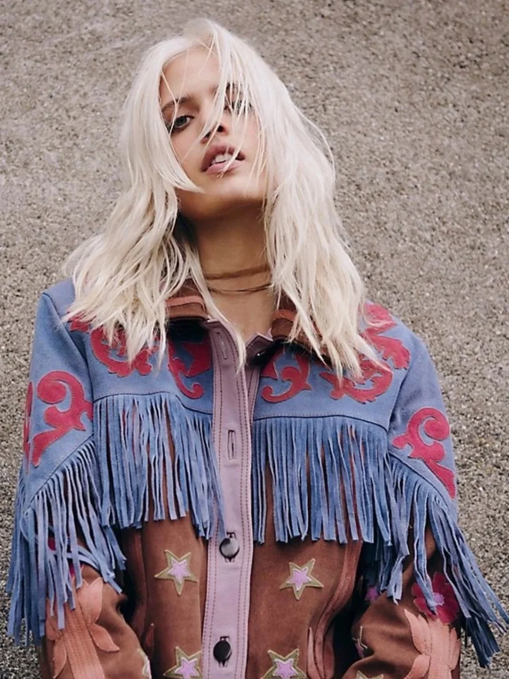 Free People Liza Suede Fringe Jacket - Picture 2 of 8